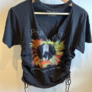 Pink Floyd Women’s Small North American Tour 1994 Black Lace-Up Sides T Shirt